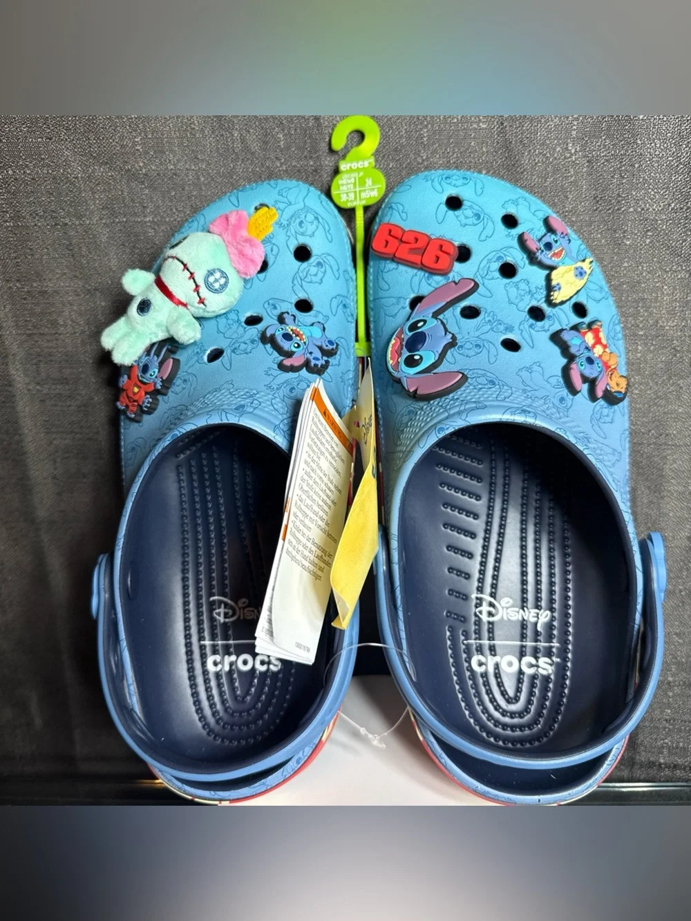 Crocs Disney Lilo & Stitch Classic Clog Multi Size Blue Sandals 213006-90H NEW